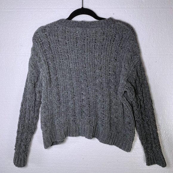 American Eagle Chunky Open Knit Oversized Sweater - Picture 3 of 10